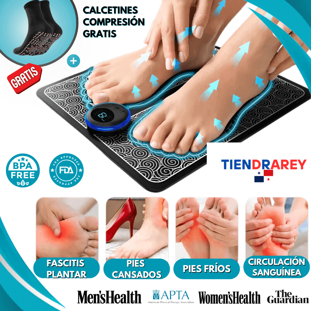Masajeador de Pies EMS TiendrareyFit® + Calcetines Anti varices (GRATIS)