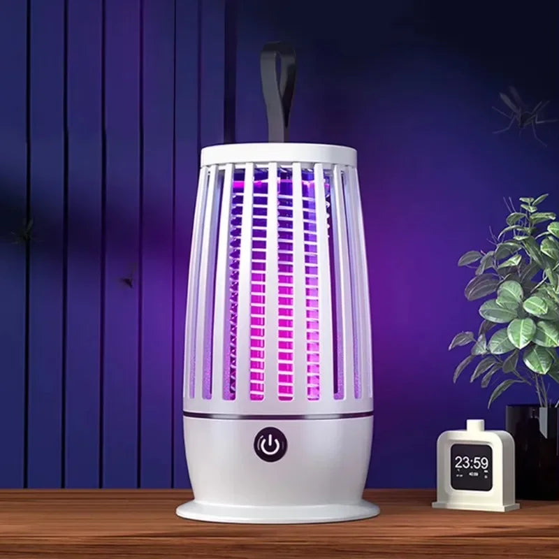 Elimina mosquitos y moscas, sin ruido, para tranquilidad y noches de descanso.