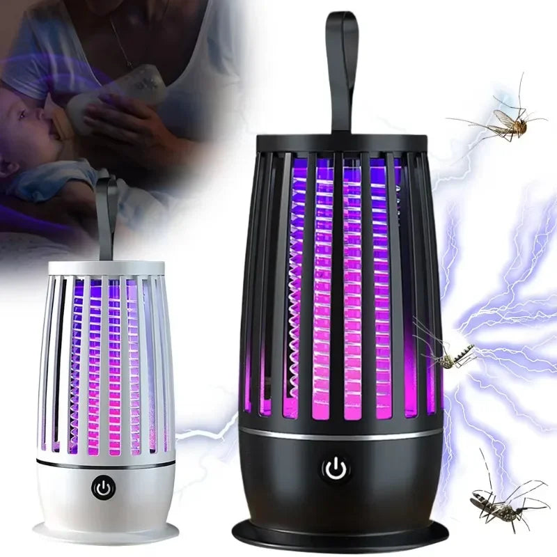 Elimina mosquitos y moscas, sin ruido, para tranquilidad y noches de descanso.