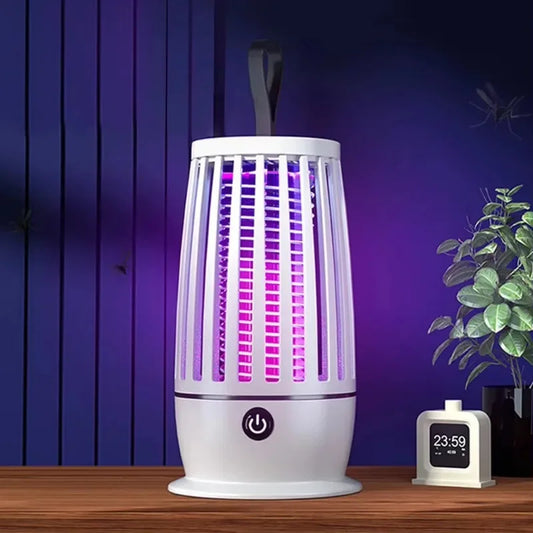 Elimina mosquitos y moscas, sin ruido, para tranquilidad y noches de descanso.