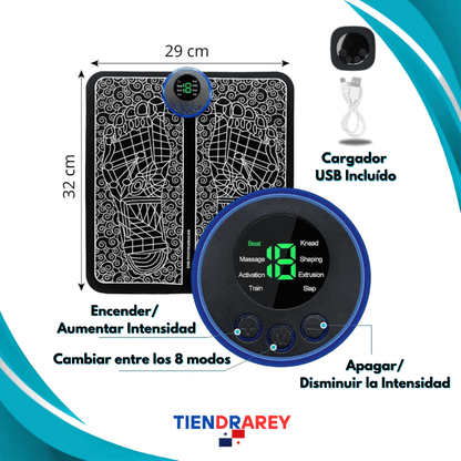 Masajeador de Pies EMS TiendrareyFit® + Calcetines Anti varices (GRATIS)