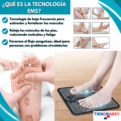 Masajeador de Pies EMS TiendrareyFit® + Calcetines Anti varices (GRATIS)